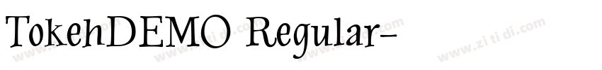TokehDEMO Regular字体转换